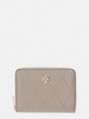 Tory Burch portfel damski skórzany Charlie beżowy