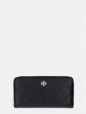 Tory Burch portfel damski skórzany Charlie czarny