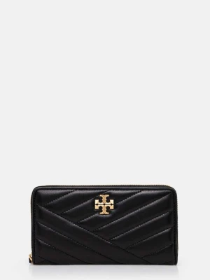 Tory Burch portfel Kira Chevron damski kolor czarny 90348