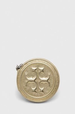 Tory Burch portfel skórzany Fleming Soft Metallic kolor złoty 153106.700