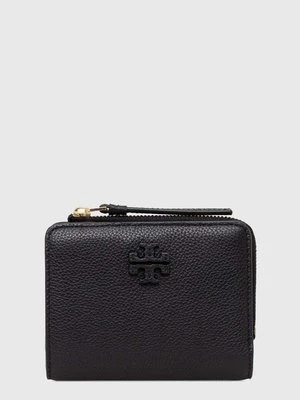 Tory Burch portfel skórzany McGraw Bi-Fold damski kolor czarny 158904.001