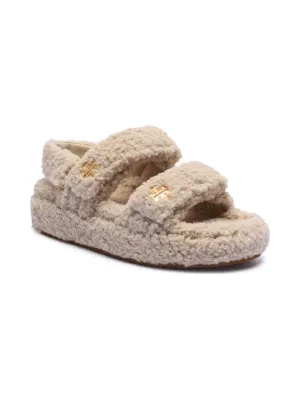 TORY BURCH Sandały KIRA SHEARLING | z dodatkiem skóry