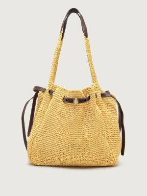 TORY BURCH Shopperka Romy | z dodatkiem skóry
