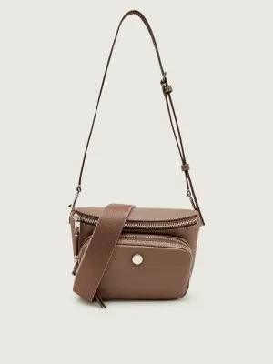 TORY BURCH Skórzana saszetka nerka Pebble Mini