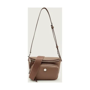 TORY BURCH Skórzana saszetka nerka Pebble Mini