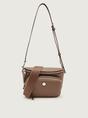 TORY BURCH Skórzana saszetka nerka Pebble Mini