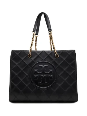 TORY BURCH Skórzana shopperka Fleming Soft Chain