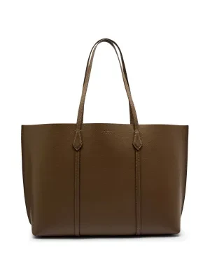 TORY BURCH Skórzana shopperka + saszetka Perry