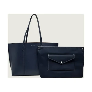 TORY BURCH Skórzana shopperka + saszetka Perry