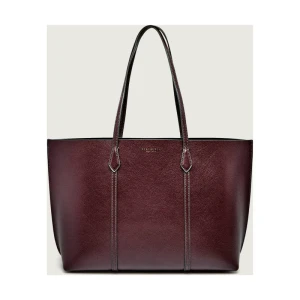 TORY BURCH Skórzana shopperka + saszetka Perry