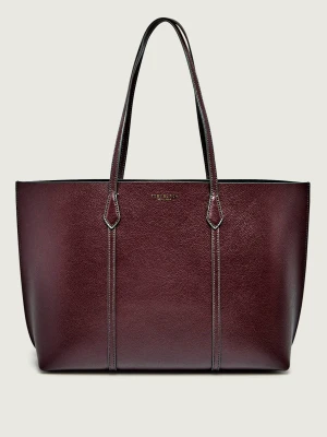 TORY BURCH Skórzana shopperka + saszetka Perry