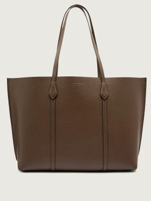 TORY BURCH Skórzana shopperka + saszetka Perry