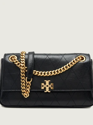 TORY BURCH Skórzana torebka na ramię Charlie czarny