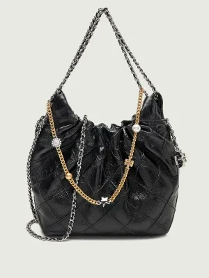 TORY BURCH Skórzana torebka na ramię Fleming