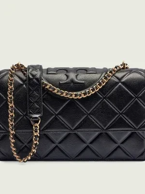 TORY BURCH Skórzana torebka na ramię Fleming