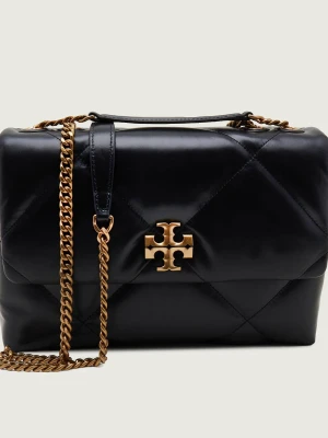 TORY BURCH Skórzana torebka na ramię Kira czarny
