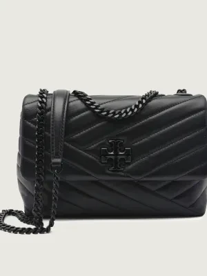 TORY BURCH Skórzana torebka na ramię Kira Chevron