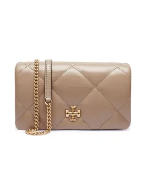 TORY BURCH Skórzana torebka na ramię Kira Diamond