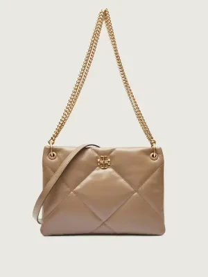 TORY BURCH Skórzana torebka na ramię Kira Diamond