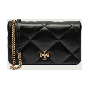 TORY BURCH Skórzana torebka na ramię Kira Diamond