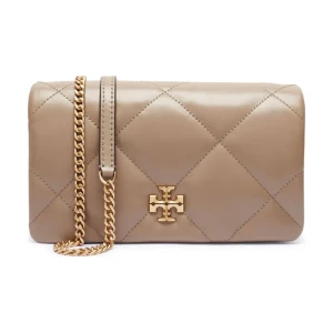 TORY BURCH Skórzana torebka na ramię Kira Diamond