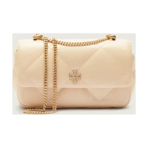 TORY BURCH Skórzana torebka na ramię Kira Diamond