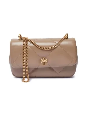 TORY BURCH Skórzana torebka na ramię Kira Diamond Quilt Mini