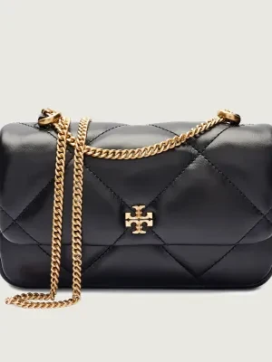 TORY BURCH Skórzana torebka na ramię Kira Diamond Quilt Mini
