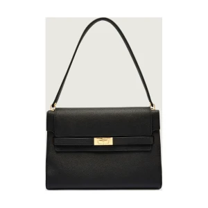 TORY BURCH Skórzana torebka na ramię Lee Radziwill Pebble