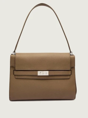 TORY BURCH Skórzana torebka na ramię Lee Radziwill Pebble