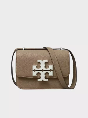 Tory Burch Skórzana torebka na ramię z logo