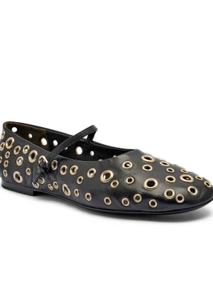 TORY BURCH Skórzane baleriny EYELET MARY JANE