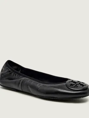 TORY BURCH Skórzane baleriny MINNIE TRAVEL