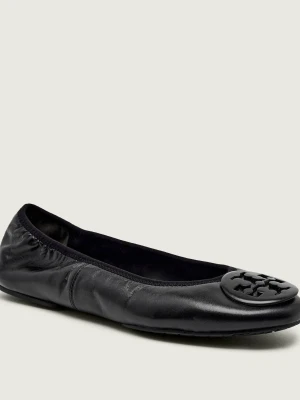 TORY BURCH Skórzane baleriny MINNIE TRAVEL