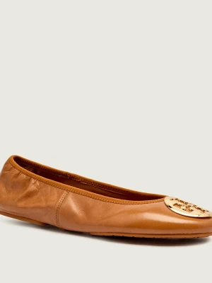 TORY BURCH Skórzane baleriny MINNIE TRAVEL