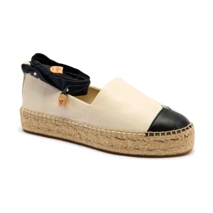 TORY BURCH Skórzane espadryle CAP-TOE