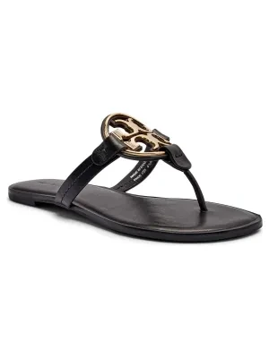 TORY BURCH Skórzane japonki METAL MILLER