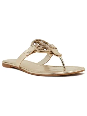 TORY BURCH Skórzane japonki MILLER PAVE