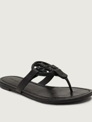 TORY BURCH Skórzane japonki Miller Pave