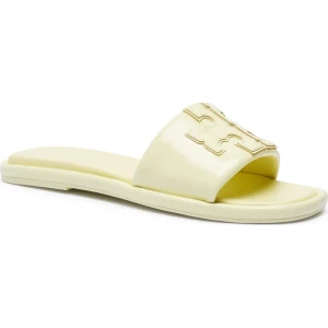 TORY BURCH Skórzane klapki DOUBLE T