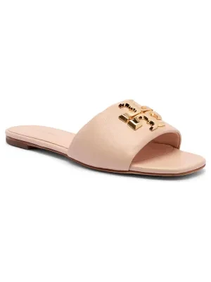 TORY BURCH Skórzane klapki ELEANOR