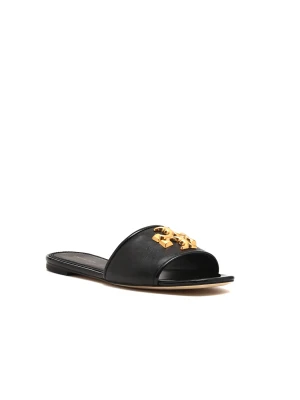 TORY BURCH Skórzane klapki Eleanor czarny