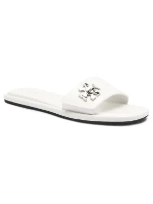 TORY BURCH Skórzane klapki T LOCK