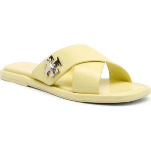 TORY BURCH Skórzane klapki T LOCK