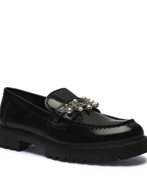 TORY BURCH Skórzane loafersy