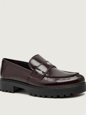 TORY BURCH Skórzane loafersy CLASSIC LUG