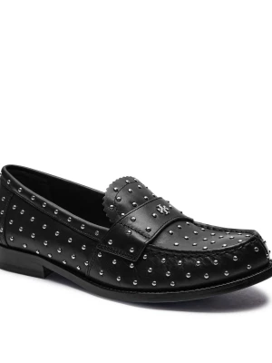 TORY BURCH Skórzane mokasyny czarny