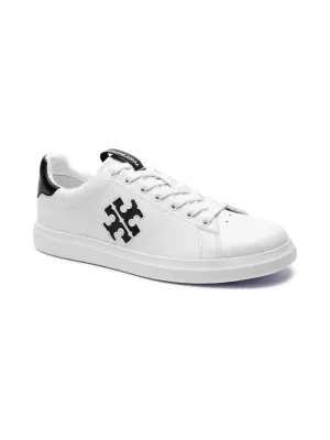 TORY BURCH Skórzane sneakersy DOUBLE T HOWELL COURT