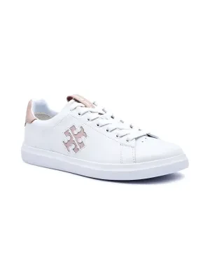 TORY BURCH Skórzane sneakersy DOUBLE T HOWELL COURT