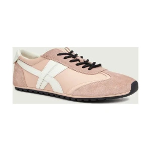 TORY BURCH Skórzane sneakersy HANK FIELD | zamsz
